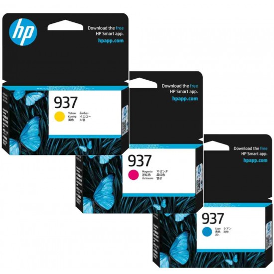 HP 937 CMYK Original Ink Cartridge 4-Pack, W128597012 (Cartridge 4-Pack HP 937 CMYK Original Ink Cartridge 4-Pack, W128597012 (Cartridge 4-Pack